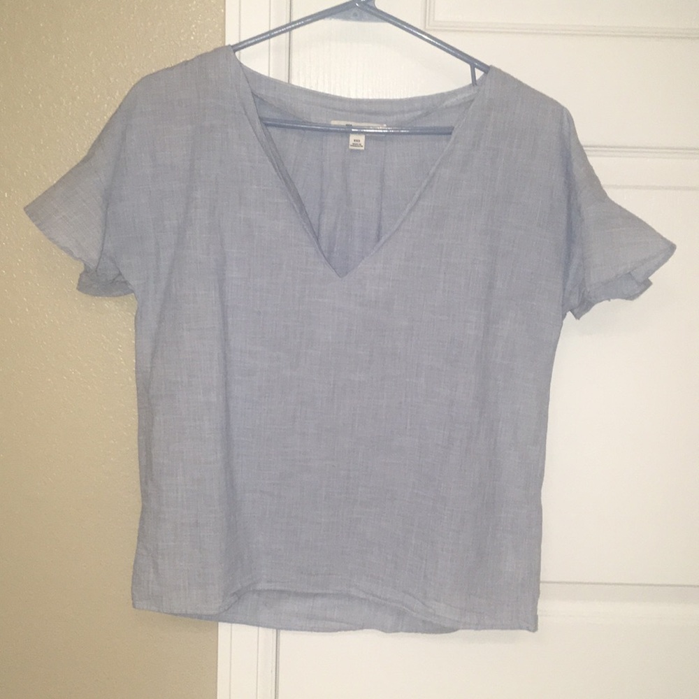 NWOT Madewell XXS flutter sleeve top